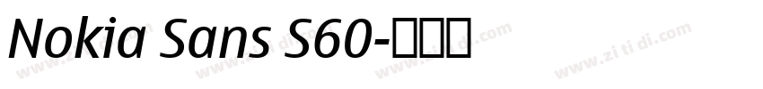 Nokia Sans S60字体转换